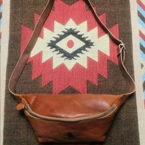 Leather Ralph Lauren Polo hip shoulder Fanny pack